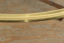 Load image into Gallery viewer, Hollywood Regency Faux Bamboo Coffee Table in Walnut and Brass Attributed to Baker Furniture