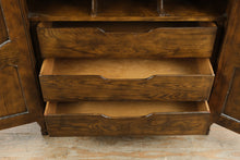 Load image into Gallery viewer, Baker Furniture Solid Oak French Country Armoire Cabinet