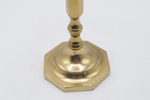 Load image into Gallery viewer, Baldwin Style Solid Brass 7 Inch Candlestick Octagon Base Taper Holder