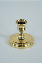 Load image into Gallery viewer, Baldwin Brass Candlestick – 3" Vintage Solid Brass Taper Holder – Classic Round Base