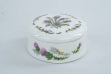 Load image into Gallery viewer, Balfour China Scotland Scottish Thistle Porcelain Trinket Box 3 Inch