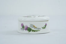 Load image into Gallery viewer, Balfour China Scotland Scottish Thistle Porcelain Trinket Box 3 Inch