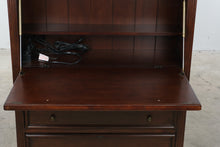 Load image into Gallery viewer, Ballard Designs Secretary Desk Display Cabinet with Glass Doors