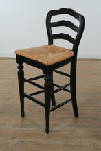 Load image into Gallery viewer, One-of-a-Kind Rustic Round Bar Table with Mixed Designer Bar Stools Set