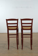 Load image into Gallery viewer, One-of-a-Kind Rustic Round Bar Table with Mixed Designer Bar Stools Set