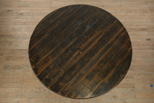 Load image into Gallery viewer, One-of-a-Kind Rustic Round Bar Table with Mixed Designer Bar Stools Set