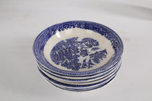 Load image into Gallery viewer, Set of 7 Blue Willow Dessert Dish made by Barker Bros