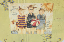 Load image into Gallery viewer, Barnstorm Girlfriends Beach Wall Plaque Recycled Metal Folk Art 15 Inch