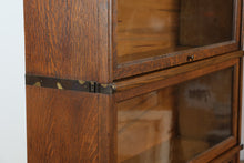 Load image into Gallery viewer, Antique 4-Stack Tiger Oak Barrister Bookcase with Lower Drawer (c. 1890–1910)