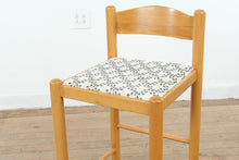 Load image into Gallery viewer, Postmodern Maple Counter Stool with Upholstered Seat