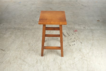 Load image into Gallery viewer, Solid Wood 27 Inch Counter Stool Square Seat Mission Style Brown Finish