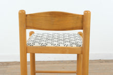 Load image into Gallery viewer, Postmodern Maple Counter Stool with Upholstered Seat