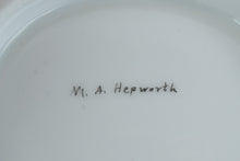Load image into Gallery viewer, M A Hepworth Signed Porcelain Double Basket Floral Design Gold Trim 7 Inch