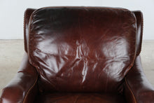 Load image into Gallery viewer, Bassett 3623-12LS Top-Grain Leather Club Chair with Nailhead Trim