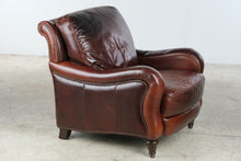 Load image into Gallery viewer, Bassett 3623-12LS Top-Grain Leather Club Chair with Nailhead Trim