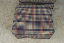 Load image into Gallery viewer, Bassett Furniture Plaid Armchair & Matching Ottoman – Navy Red & Cream