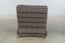 Load image into Gallery viewer, Bassett Furniture Plaid Armchair & Matching Ottoman – Navy Red & Cream