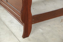 Load image into Gallery viewer, Bassett Furniture Queen Sleigh Bed Cherry Finish Panel Bed Frame - Online Only