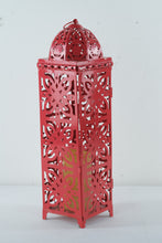 Load image into Gallery viewer, Cynthia Rowley LED Candle Lantern Red