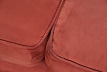Load image into Gallery viewer, Bauhaus Microfiber Sectional Sofa Rust Red Modular Sofa with Ottoman