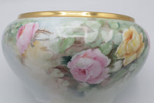 Load image into Gallery viewer, Bavaria Hand Painted Floral Bowl Vintage Porcelain Roses Gold Rim
