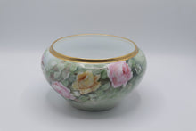 Load image into Gallery viewer, Bavaria Hand Painted Floral Bowl Vintage Porcelain Roses Gold Rim