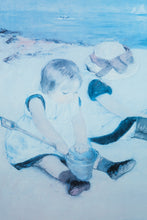 Load image into Gallery viewer, Mary Cassatt “Children Playing on the Beach” Framed Print – 32" x 38"