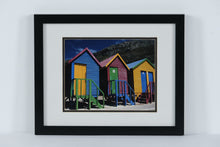 Load image into Gallery viewer, National Geographic “Beach Huts” Framed Photo by Tino Soriano – Western Cape, South Africa – 12.5" x 15.5"