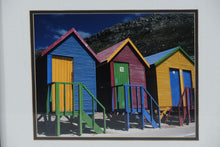 Load image into Gallery viewer, National Geographic “Beach Huts” Framed Photo by Tino Soriano – Western Cape, South Africa – 12.5" x 15.5"