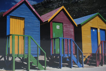 Load image into Gallery viewer, National Geographic “Beach Huts” Framed Photo by Tino Soriano – Western Cape, South Africa – 12.5" x 15.5"