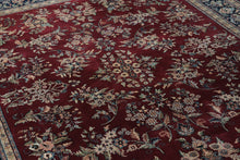 Load image into Gallery viewer, Bordeaux Rug with Navy Border - 8 x 10