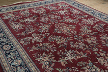 Load image into Gallery viewer, Bordeaux Rug with Navy Border - 8 x 10