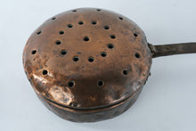 Load image into Gallery viewer, Antique European Copper Bed Warmer with Wooden Handle – Hand-Hammered Hearth Warming Pan