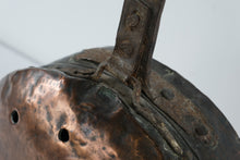 Load image into Gallery viewer, Antique European Copper Bed Warmer with Wooden Handle – Hand-Hammered Hearth Warming Pan