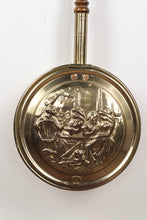 Load image into Gallery viewer, Vintage PEERAGE England Brass & Copper Tavern Scene Bed Warmer