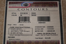 Load image into Gallery viewer, Beige Zaga Rug - Contours - 7' 10" x 10' 6"