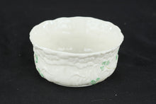 Load image into Gallery viewer, Belleek Shamrock Porcelain Round Trinket Bowl Ireland 4 5 Inch