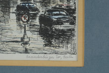 Load image into Gallery viewer, E. Kirschstein Signed Berlin Landmark Prints – Framed Trio Featuring Brandenburg Gate, Gedächtniskirche & Siegessäule