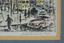 Load image into Gallery viewer, E. Kirschstein Signed Berlin Landmark Prints – Framed Trio Featuring Brandenburg Gate, Gedächtniskirche & Siegessäule