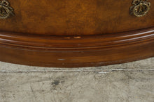 Load image into Gallery viewer, Bernhardt Empire Style Burl Wood Bachelor’s Chest with Marble Top and Lion Carvings
