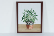 Load image into Gallery viewer, Beth Grove Original Watercolor Potted Plant Botanical Framed Art