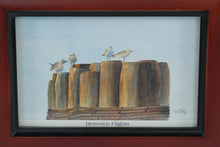 Load image into Gallery viewer, 🐦 Richard Fisher “Between Flights” Small Framed Coastal Bird Print