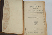 Load image into Gallery viewer, Antique Holy Bible Oxford University Press 1881 Thomas Nelson Leather Bound