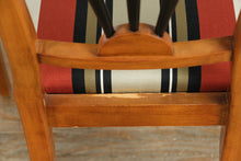 Load image into Gallery viewer, Biedermeier Double Pedestal Dining Set – Burled Top with 6 Restored Chairs