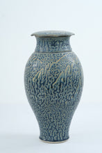 Load image into Gallery viewer, Bill Meadows Vintage Blue Crystalline Glaze Lidded Studio Pottery Vase 11 Inches