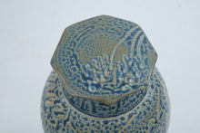 Load image into Gallery viewer, Bill Meadows Vintage Blue Crystalline Glaze Lidded Studio Pottery Vase 11 Inches