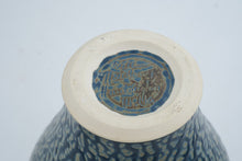 Load image into Gallery viewer, Bill Meadows Vintage Blue Crystalline Glaze Lidded Studio Pottery Vase 11 Inches