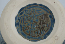Load image into Gallery viewer, Bill Meadows Vintage Blue Crystalline Glaze Lidded Studio Pottery Vase 11 Inches