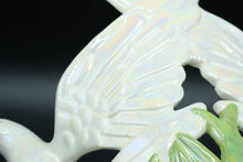 Load image into Gallery viewer, Dove Figural Candle Holder w/ Removable Insert, Iridescent Pearl Glaze & Gold Base – Andrea by Sadek Style