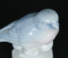 Load image into Gallery viewer, Vintage Savaria Porzellan Bird Figurine – Western Germany Blue & Pink Songbird on Pedestal